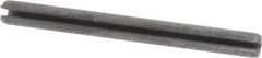 Made in USA - 1/8" Diam x 1-3/8" Long Slotted Spring Pin - Grade 1070-1090 Alloy Steel, Black Oxide Finish - Eagle Tool & Supply