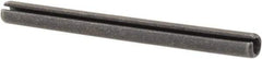Made in USA - 1/8" Diam x 1-1/2" Long Slotted Spring Pin - Grade 1070-1090 Alloy Steel, Black Oxide Finish - Eagle Tool & Supply