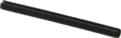 Made in USA - 1/8" Diam x 1-5/8" Long Slotted Spring Pin - Grade 1070-1090 Alloy Steel, Black Oxide Finish - Eagle Tool & Supply