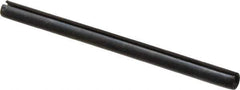 Made in USA - 1/8" Diam x 1-7/8" Long Slotted Spring Pin - Grade 1070-1090 Alloy Steel, Black Oxide Finish - Eagle Tool & Supply