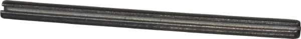 Made in USA - 1/8" Diam x 2" Long Slotted Spring Pin - Grade 1070-1090 Alloy Steel, Black Oxide Finish - Eagle Tool & Supply