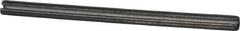 Made in USA - 1/8" Diam x 2" Long Slotted Spring Pin - Grade 1070-1090 Alloy Steel, Black Oxide Finish - Eagle Tool & Supply