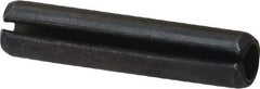 Made in USA - 3/16" Diam x 7/8" Long Slotted Spring Pin - Grade 1070-1090 Alloy Steel, Black Oxide Finish - Eagle Tool & Supply