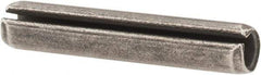 Made in USA - 3/16" Diam x 1" Long Slotted Spring Pin - Grade 1070-1090 Alloy Steel, Black Oxide Finish - Eagle Tool & Supply