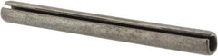 Made in USA - 3/16" Diam x 2" Long Slotted Spring Pin - Grade 1070-1090 Alloy Steel, Black Oxide Finish - Eagle Tool & Supply