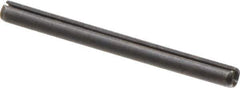 Made in USA - 3/16" Diam x 2-1/4" Long Slotted Spring Pin - Grade 1070-1090 Alloy Steel, Black Oxide Finish - Eagle Tool & Supply
