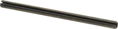 Made in USA - 3/16" Diam x 3" Long Slotted Spring Pin - Grade 1070-1090 Alloy Steel, Black Oxide Finish - Eagle Tool & Supply