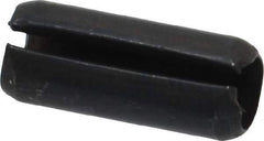 Made in USA - 1/4" Diam x 5/8" Long Slotted Spring Pin - Grade 1070-1090 Alloy Steel, Black Oxide Finish - Eagle Tool & Supply