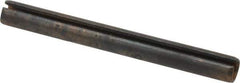 Made in USA - 1/4" Diam x 2-1/2" Long Slotted Spring Pin - Grade 1070-1090 Alloy Steel, Black Oxide Finish - Eagle Tool & Supply