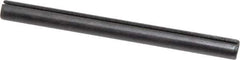 Made in USA - 1/4" Diam x 3" Long Slotted Spring Pin - Grade 1070-1090 Alloy Steel, Black Oxide Finish - Eagle Tool & Supply