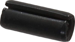 Made in USA - 5/16" Diam x 3/4" Long Slotted Spring Pin - Grade 1070-1090 Alloy Steel, Black Oxide Finish - Eagle Tool & Supply