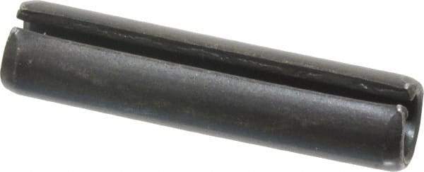 Made in USA - 5/16" Diam x 1-3/8" Long Slotted Spring Pin - Grade 1070-1090 Alloy Steel, Black Oxide Finish - Eagle Tool & Supply