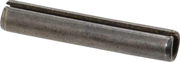 Made in USA - 5/16" Diam x 1-3/4" Long Slotted Spring Pin - Grade 1070-1090 Alloy Steel, Black Oxide Finish - Eagle Tool & Supply