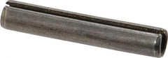 Made in USA - 5/16" Diam x 1-3/4" Long Slotted Spring Pin - Grade 1070-1090 Alloy Steel, Black Oxide Finish - Eagle Tool & Supply