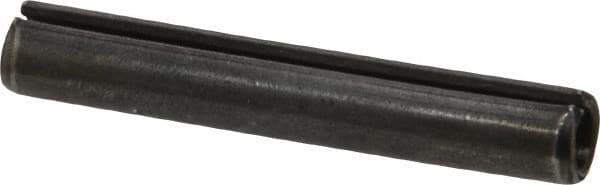 Made in USA - 5/16" Diam x 2" Long Slotted Spring Pin - Grade 1070-1090 Alloy Steel, Black Oxide Finish - Eagle Tool & Supply