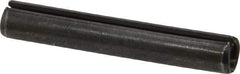 Made in USA - 5/16" Diam x 2" Long Slotted Spring Pin - Grade 1070-1090 Alloy Steel, Black Oxide Finish - Eagle Tool & Supply