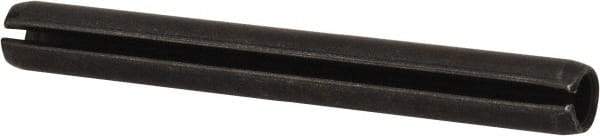 Made in USA - 5/16" Diam x 2-3/4" Long Slotted Spring Pin - Grade 1070-1090 Alloy Steel, Black Oxide Finish - Eagle Tool & Supply