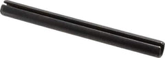Made in USA - 5/16" Diam x 3-1/4" Long Slotted Spring Pin - Grade 1070-1090 Alloy Steel, Black Oxide Finish - Eagle Tool & Supply