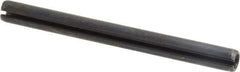 Made in USA - 5/16" Diam x 3-1/2" Long Slotted Spring Pin - Grade 1070-1090 Alloy Steel, Black Oxide Finish - Eagle Tool & Supply