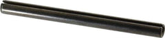 Made in USA - 5/16" Diam x 3-3/4" Long Slotted Spring Pin - Grade 1070-1090 Alloy Steel, Black Oxide Finish - Eagle Tool & Supply