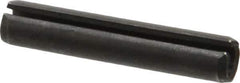 Made in USA - 3/8" Diam x 2" Long Slotted Spring Pin - Grade 1070-1090 Alloy Steel, Black Oxide Finish - Eagle Tool & Supply