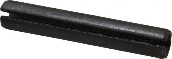Made in USA - 3/8" Diam x 2-1/4" Long Slotted Spring Pin - Grade 1070-1090 Alloy Steel, Black Oxide Finish - Eagle Tool & Supply