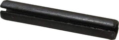Made in USA - 3/8" Diam x 2-1/4" Long Slotted Spring Pin - Grade 1070-1090 Alloy Steel, Black Oxide Finish - Eagle Tool & Supply