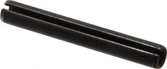 Made in USA - 3/8" Diam x 2-3/4" Long Slotted Spring Pin - Grade 1070-1090 Alloy Steel, Black Oxide Finish - Eagle Tool & Supply