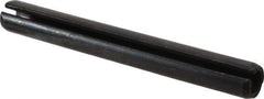 Made in USA - 3/8" Diam x 3-1/4" Long Slotted Spring Pin - Grade 1070-1090 Alloy Steel, Black Oxide Finish - Eagle Tool & Supply