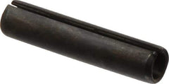 Made in USA - 7/16" Diam x 2" Long Slotted Spring Pin - Grade 1070-1090 Alloy Steel, Black Oxide Finish - Eagle Tool & Supply
