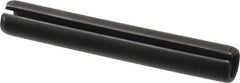 Made in USA - 7/16" Diam x 3" Long Slotted Spring Pin - Grade 1070-1090 Alloy Steel, Black Oxide Finish - Eagle Tool & Supply
