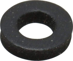 Made in USA - #6 Screw, Grade 60 Neoprene Standard Flat Washer - 0.12" ID x 1/4" OD, 0.077" Thick, Plain Finish - Eagle Tool & Supply
