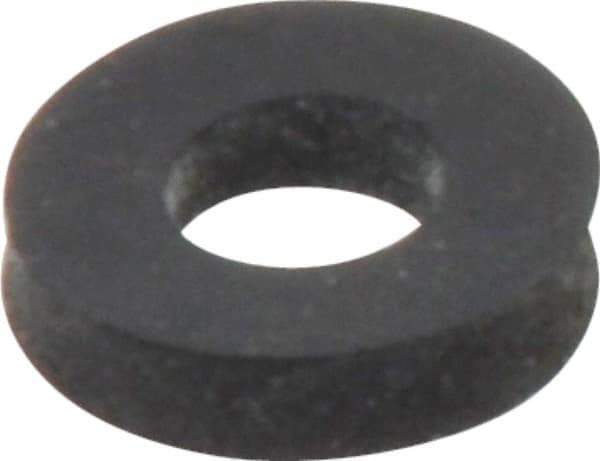 Made in USA - #10 Screw, Grade 60 Neoprene Standard Flat Washer - 0.17" ID x 3/8" OD, 0.108" Thick, Plain Finish - Eagle Tool & Supply