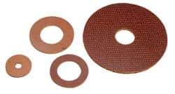 Made in USA - 5/16" Screw, Grade LE Phenolic Standard Flat Washer - 0.328" ID x 0.569" OD, 0.063" Thick, Plain Finish - Eagle Tool & Supply