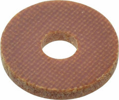 Made in USA - #6 Screw, Grade LE Phenolic Standard Flat Washer - 0.152" ID x 1/2" OD, 0.063" Thick, Plain Finish - Eagle Tool & Supply