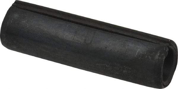 Made in USA - 1/2" Diam x 1-3/4" Long Slotted Spring Pin - Grade 1070-1090 Alloy Steel, Black Oxide Finish - Eagle Tool & Supply