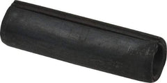Made in USA - 1/2" Diam x 1-3/4" Long Slotted Spring Pin - Grade 1070-1090 Alloy Steel, Black Oxide Finish - Eagle Tool & Supply