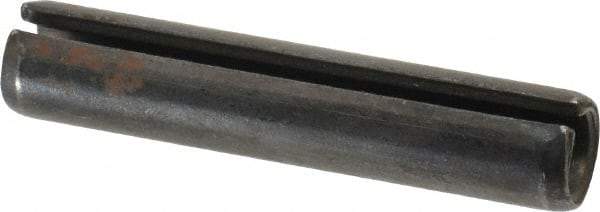 Made in USA - 1/2" Diam x 2-1/2" Long Slotted Spring Pin - Grade 1070-1090 Alloy Steel, Black Oxide Finish - Eagle Tool & Supply