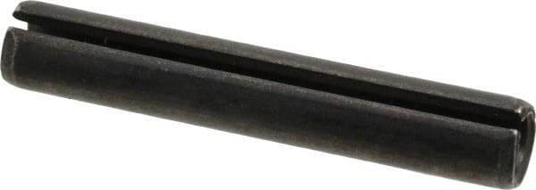 Made in USA - 1/2" Diam x 3" Long Slotted Spring Pin - Grade 1070-1090 Alloy Steel, Black Oxide Finish - Eagle Tool & Supply