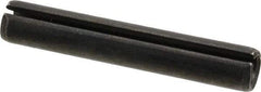Made in USA - 1/2" Diam x 3" Long Slotted Spring Pin - Grade 1070-1090 Alloy Steel, Black Oxide Finish - Eagle Tool & Supply