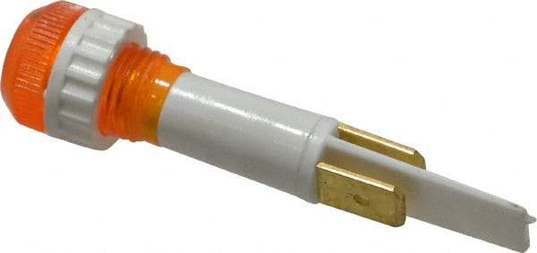 ACI - 110 V Amber Lens Indicating Light - Round Lens, Blade Connector, 52.6" OAL x 13.5" Wide - Eagle Tool & Supply