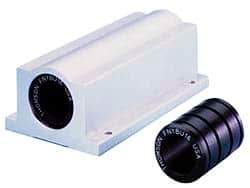 Thomson Industries - 0.751" Inside Diam, 1,900 Lbs. Static Capacity, Open Single Pillow Block Linear Bearing - 1.56" Overall Height x 2-3/4" Overall Width - Eagle Tool & Supply