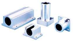 Thomson Industries - 1.001" Inside Diam, 7,000 Lbs. Static Capacity, Open Twin Pillow Block Linear Bearing - 2" Overall Height x 3-1/4" Overall Width - Eagle Tool & Supply