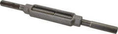 Made in USA - 10,000 Lb Load Limit, 1" Thread Diam, 6" Take Up, Steel Stub & Stub Turnbuckle - 8-3/4" Body Length, 1-3/8" Neck Length, 18" Closed Length - Eagle Tool & Supply