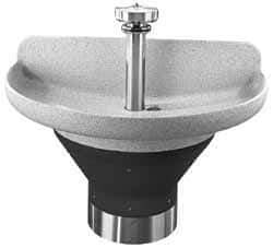 Bradley - Semi-Circular, Infrared Sensor, Internal Drain, 54" Diam, 4 Person Capacity, Terreon, Wash Fountain - 2.5 GPM, 8-1/2" Bowl Depth, 34" High - Eagle Tool & Supply