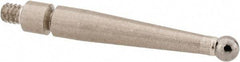 Mitutoyo - 2mm Ball Diam, Carbide, Ball Test Indicator Contact Point - 0.79" Contact Point Length, Use with Mitutoyo 513 Series Dial Test Indicators - Eagle Tool & Supply