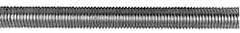 Made in USA - 7/8-9 UNC (Coarse), 3' Long, Low Carbon Steel Threaded Rod - Hot-Dipped Galvanized Finish, Right Hand Thread - Eagle Tool & Supply