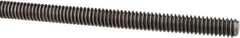 Made in USA - 1/4-20 UNC (Coarse), 3' Long, Low Carbon Steel Threaded Rod - Oil Finish Finish, Right Hand Thread - Eagle Tool & Supply