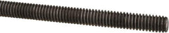 Made in USA - 5/16-18 UNC (Coarse), 3' Long, Low Carbon Steel Threaded Rod - Oil Finish Finish, Right Hand Thread - Eagle Tool & Supply