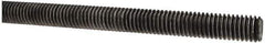 Made in USA - 7/16-14 UNC (Coarse), 3' Long, Low Carbon Steel Threaded Rod - Oil Finish Finish, Right Hand Thread - Eagle Tool & Supply